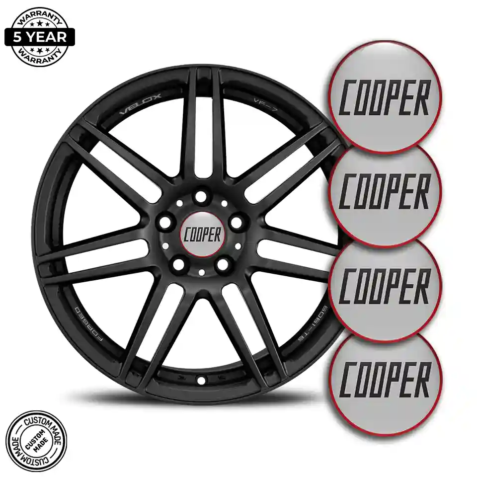 Mini Cooper Logo Silicone Sticker Sleek Style