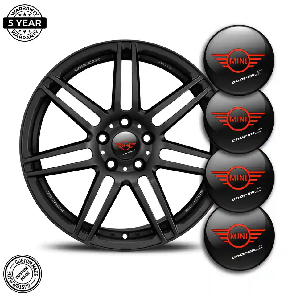 Mini Cooper S Domed Emblem Self-Adhesive Sleek Style