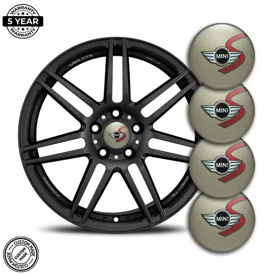 Mini Cooper S Domed Sticker Sleek Style