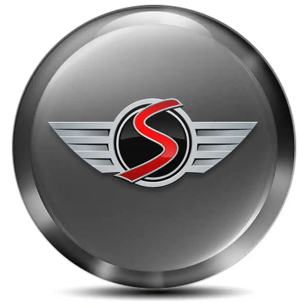 Mini Cooper S Logo Silicone Emblem Sleek Style