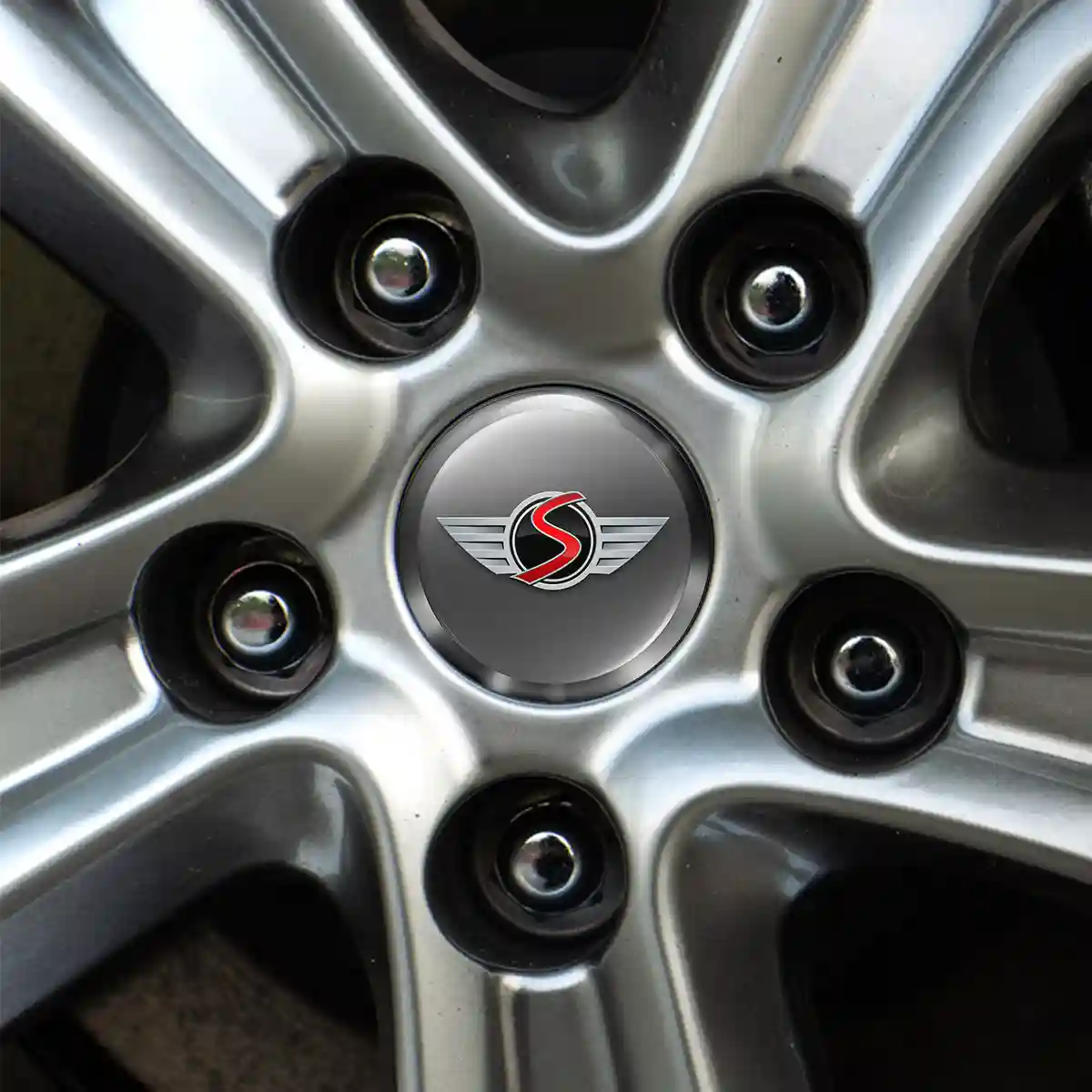 Mini Cooper S Logo Silicone Emblem Sleek Style