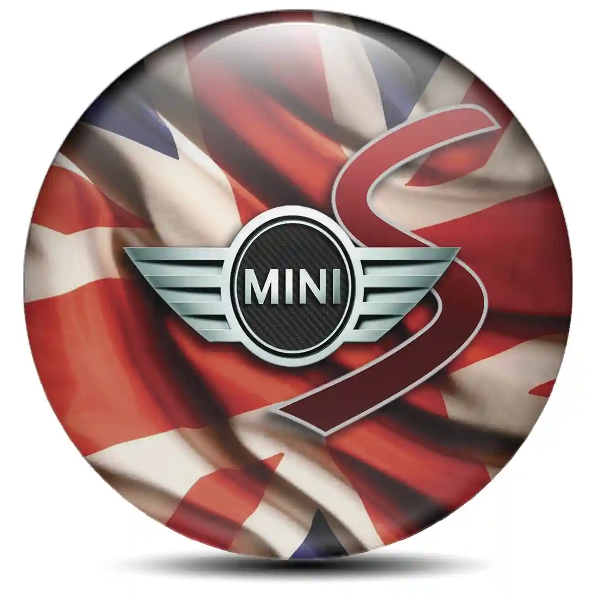 Mini Cooper S Logo Silicone Sticker Sleek Style