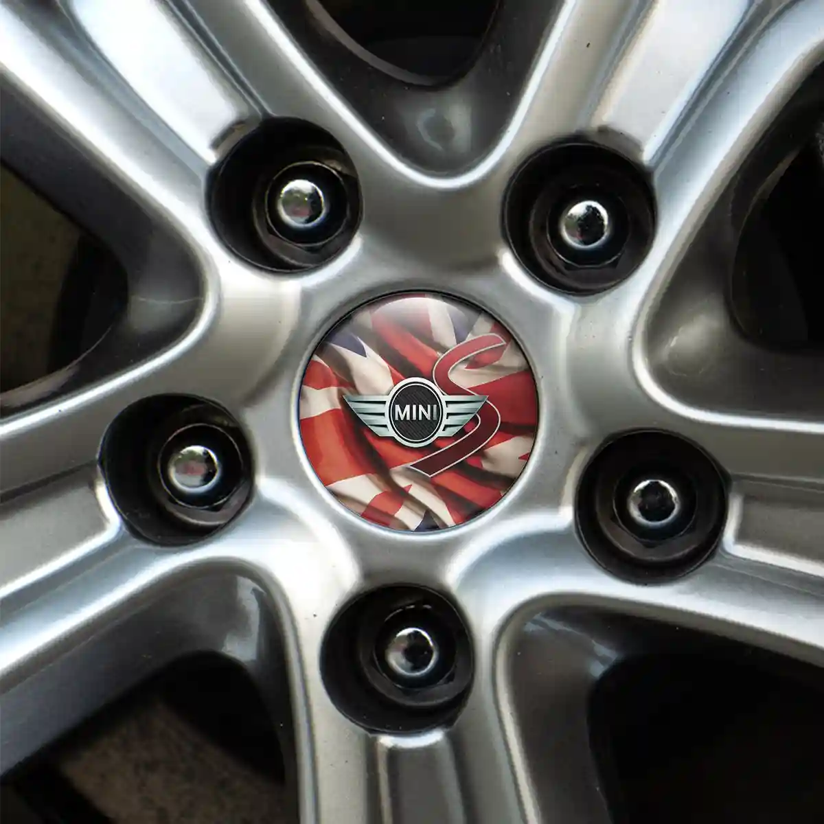Mini Cooper S Logo Silicone Sticker Sleek Style
