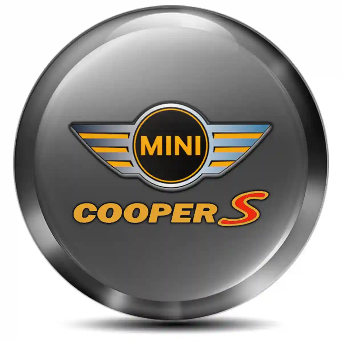Mini Cooper S Wheel Emblem Self-Adhesive Sleek Style