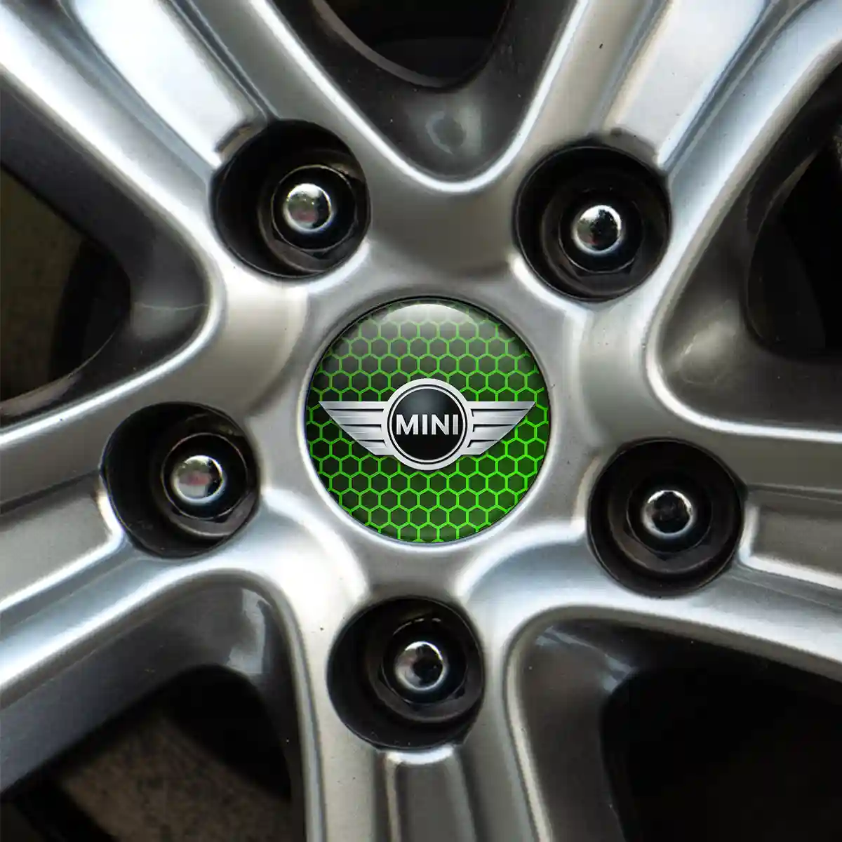 Mini Cooper Silicone Emblem Self-Adhesive Sleek Style
