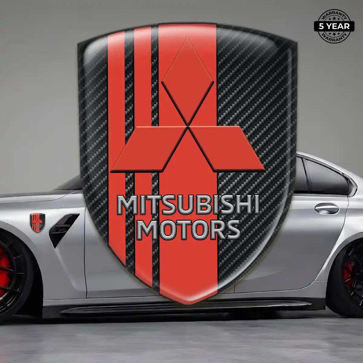 Mitsubishi 3D Badge Sticker Elite Edition