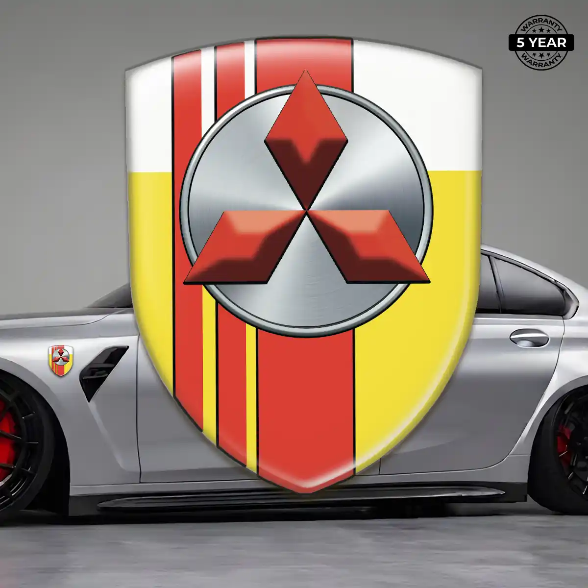 Mitsubishi 3D Badge Sticker Elite Finish