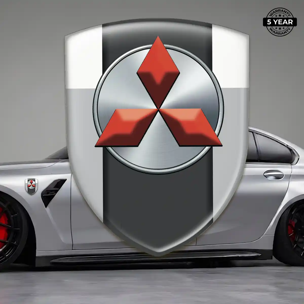 Mitsubishi 3D Badge Sticker Prestige Line