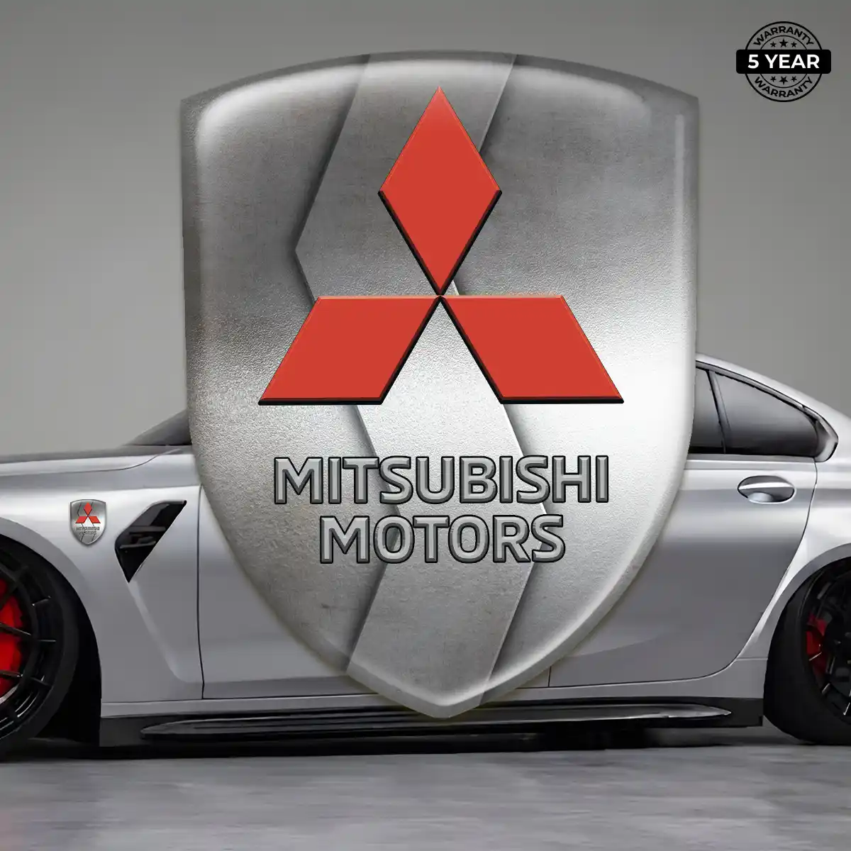 Mitsubishi 3D Domed Sticker Elite Finish