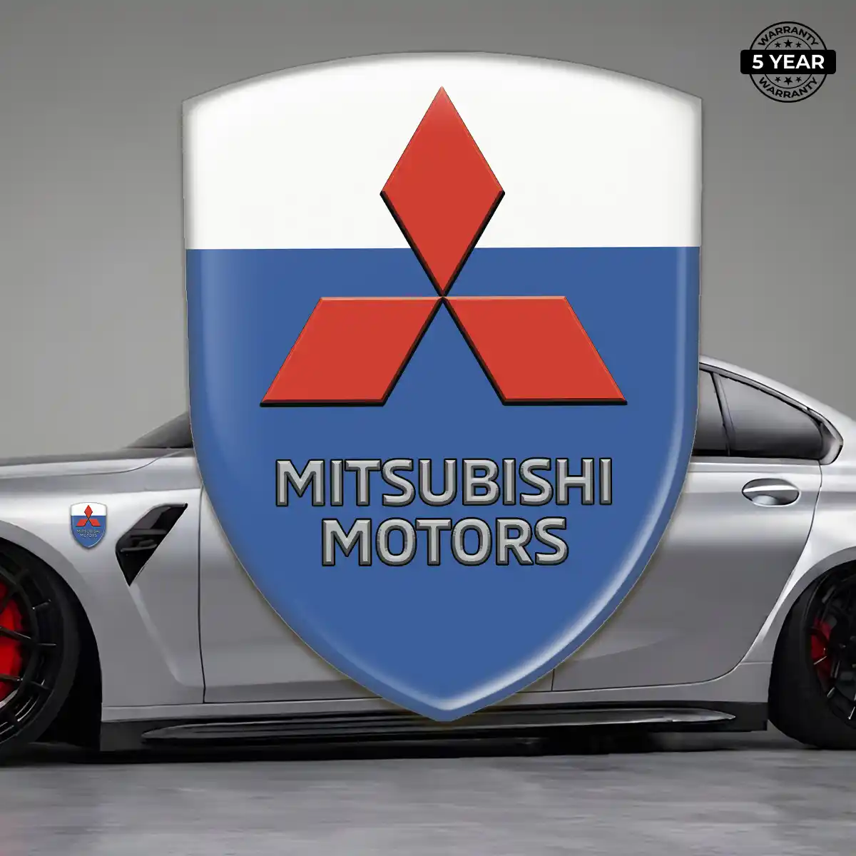 Mitsubishi 3D Domed Sticker Prime Quality