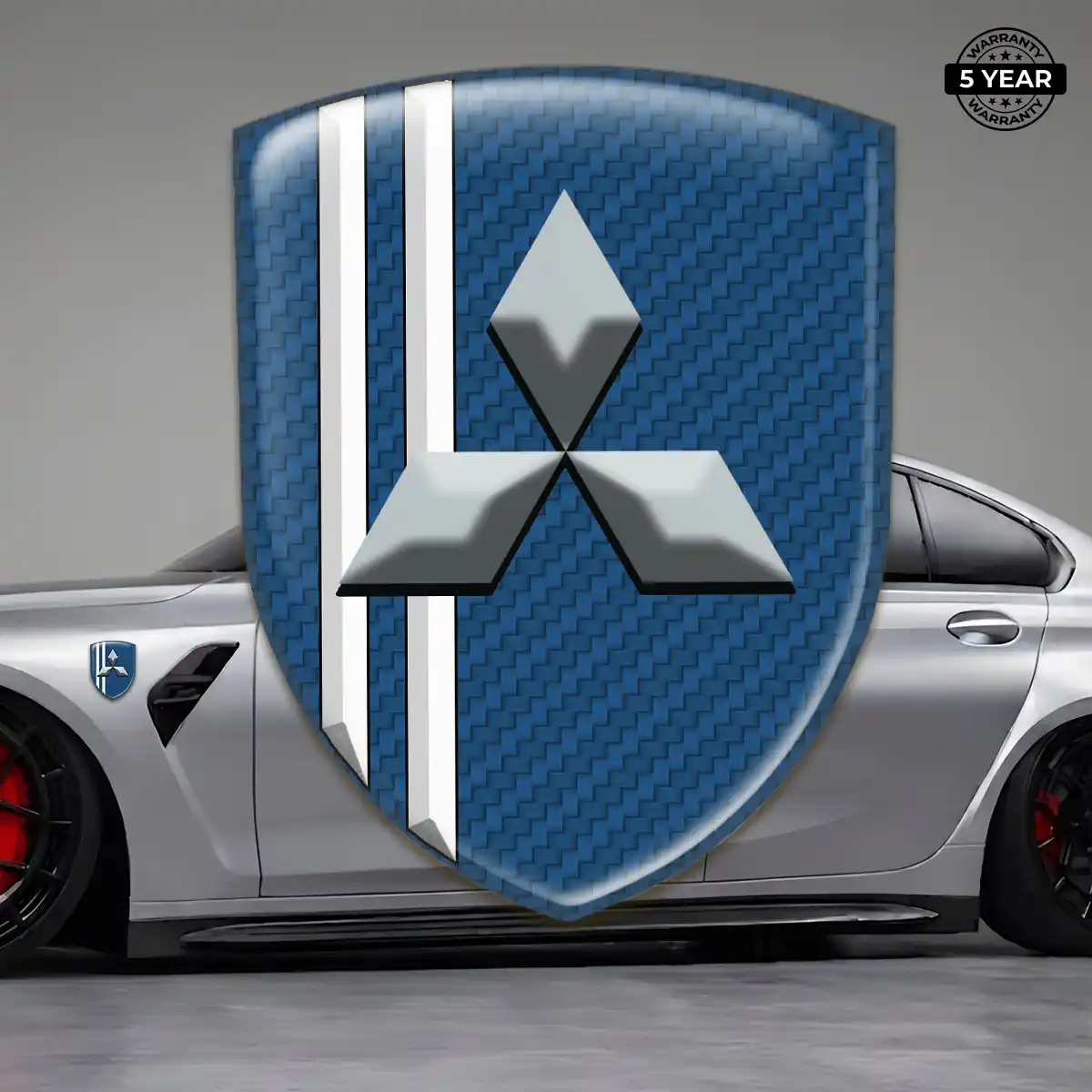 Mitsubishi 3D Domed Sticker Signature Grade