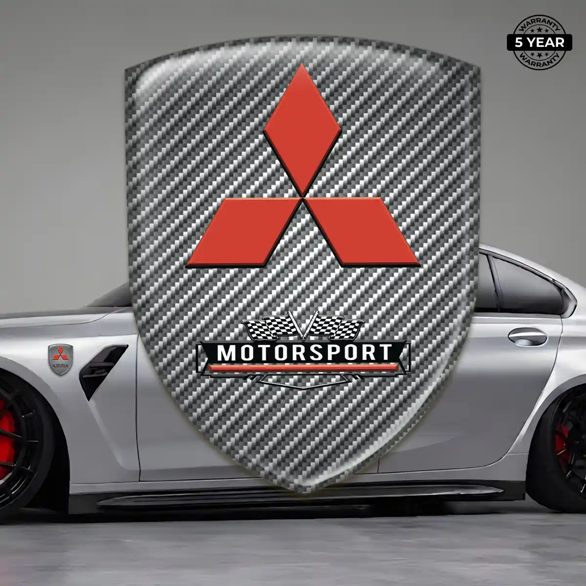 Mitsubishi 3D Domed Sticker Superior Craft