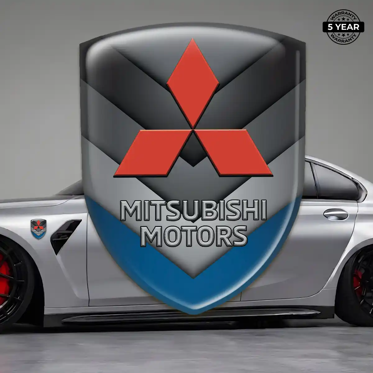 Mitsubishi 3D Emblem Sticker Deluxe Edition