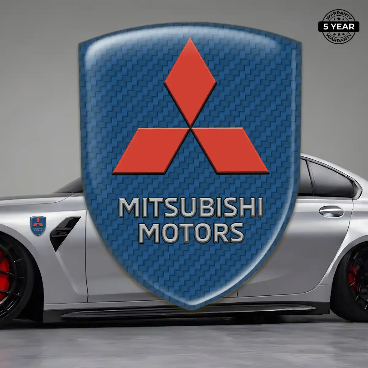 Mitsubishi 3D Emblem Sticker Elite Finish