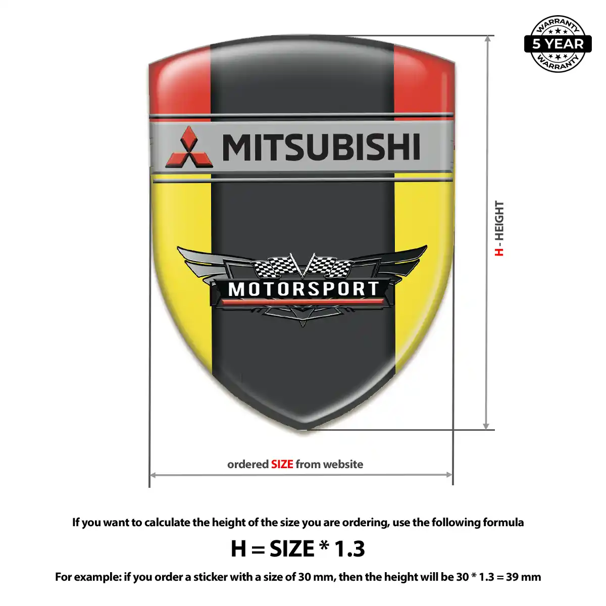 Mitsubishi 3D Gel Sticker Exclusive Series