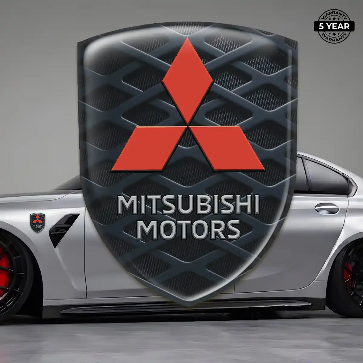 Mitsubishi 3D Gel Sticker Refined Design