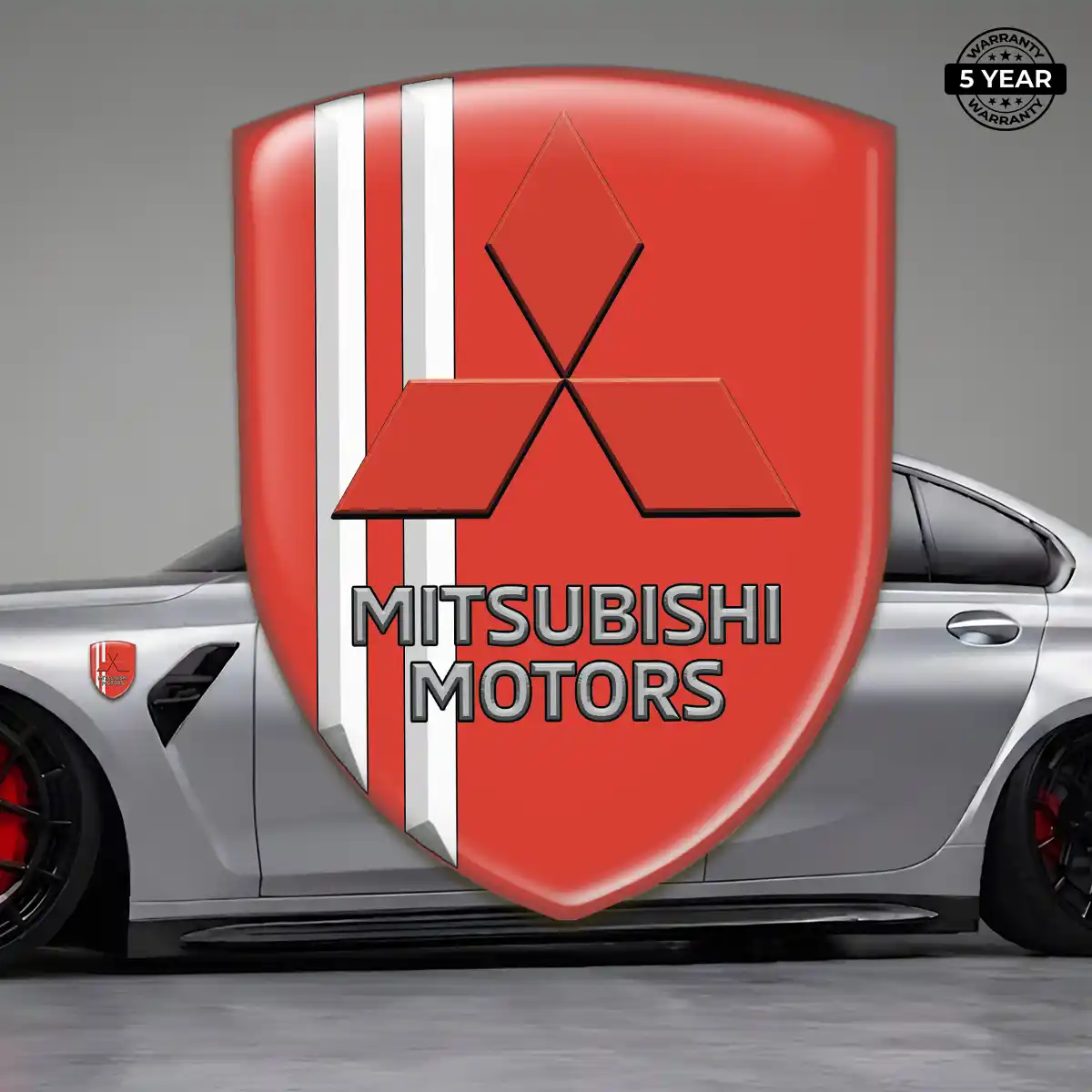 Mitsubishi 3D Gel Sticker Sleek Style