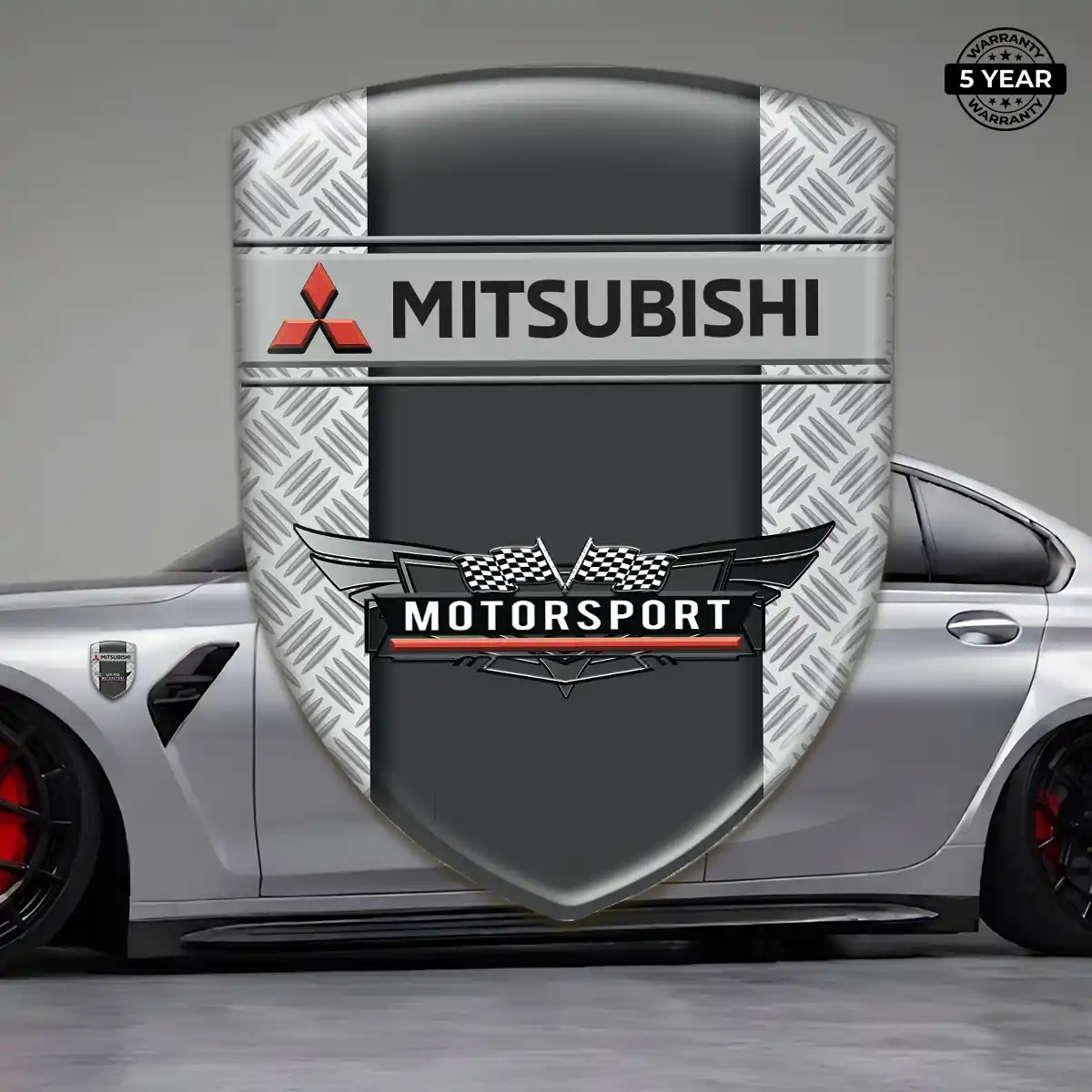 Mitsubishi 3D Logo Sticker Signature Grade