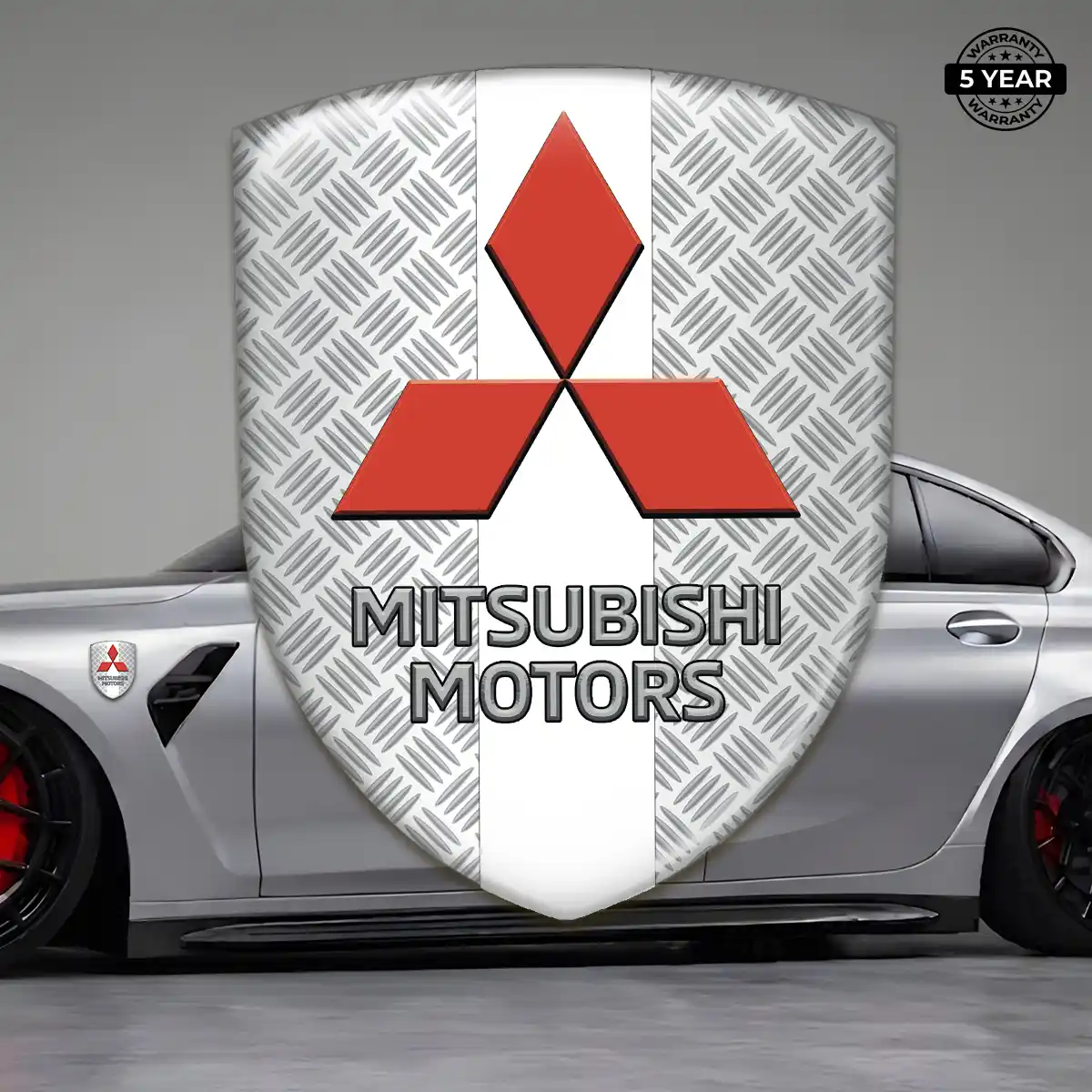 Mitsubishi 3D Logo Sticker Sleek Style