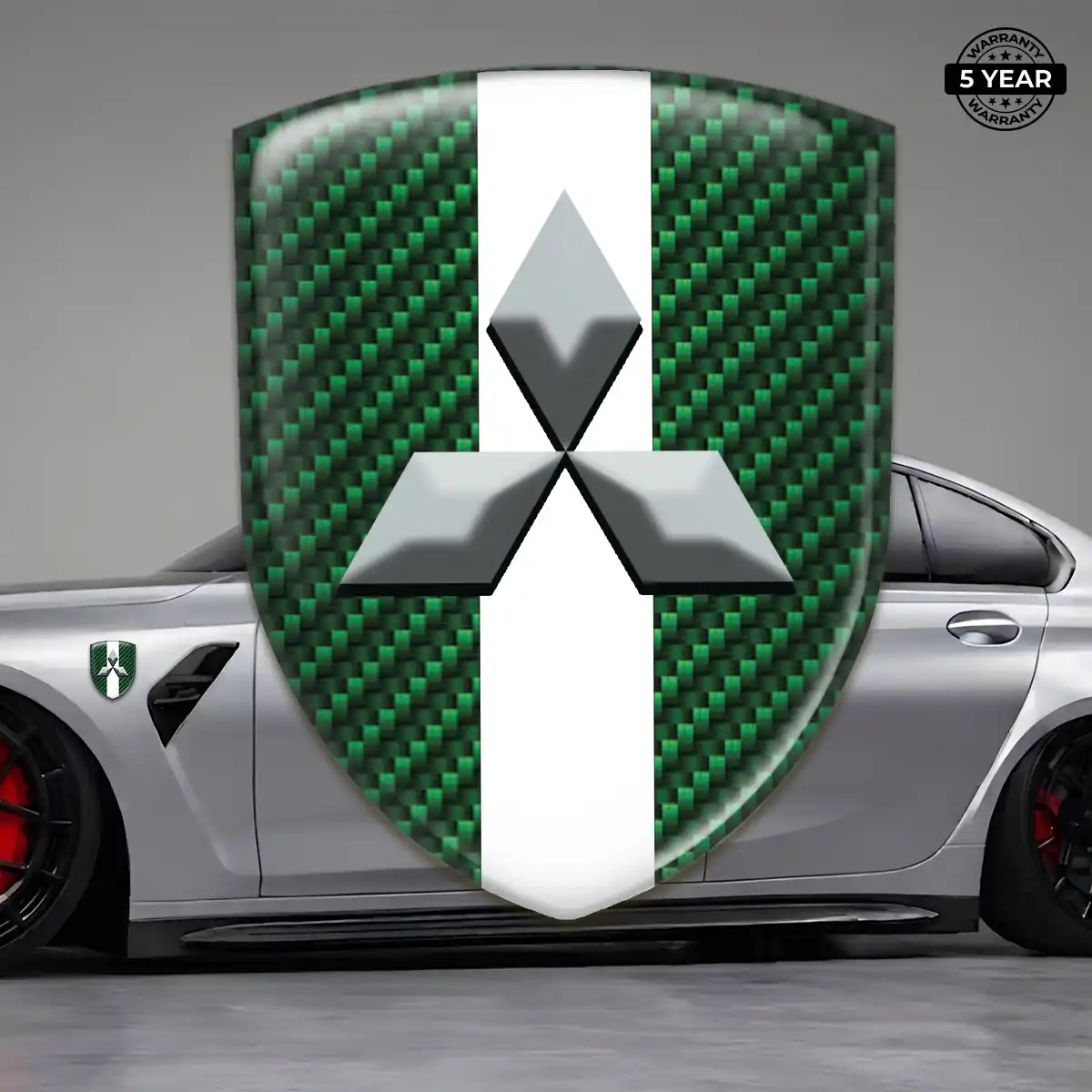 Mitsubishi Automotive Emblem Sticker Elite Finish