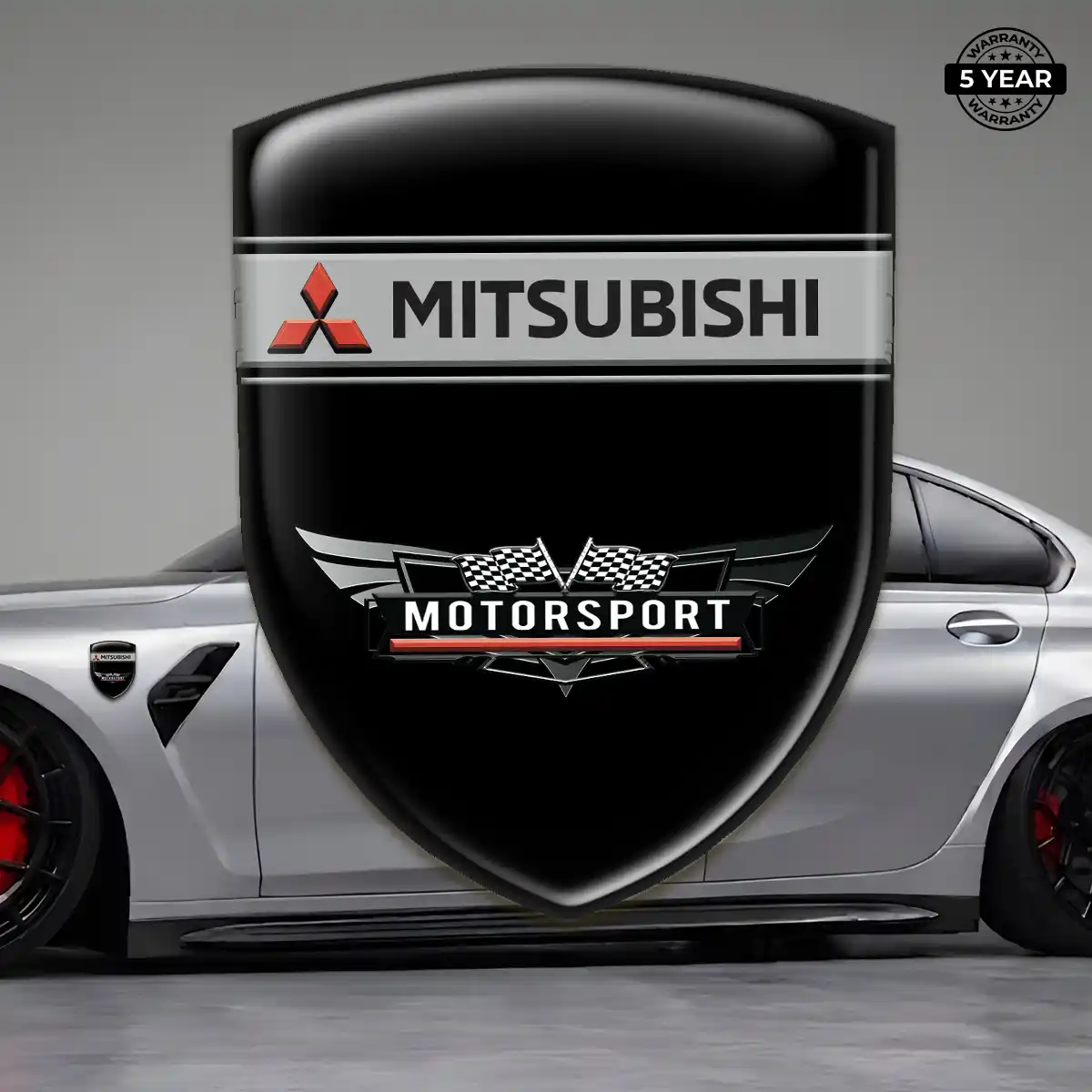 Mitsubishi Automotive Emblem Sticker Prestige Line