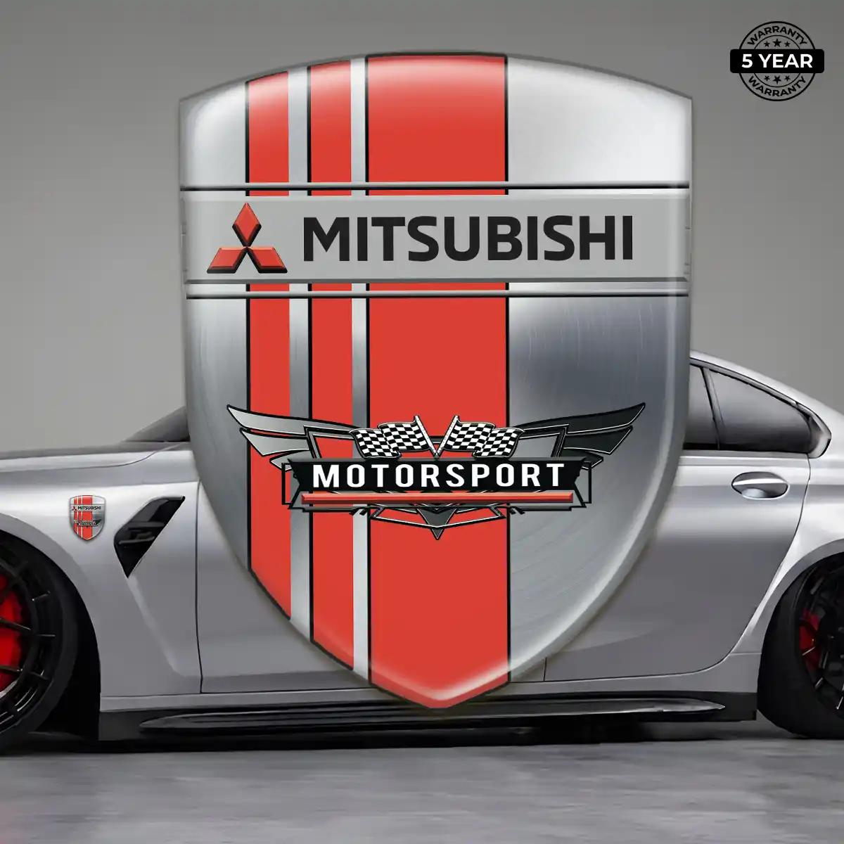 Mitsubishi Automotive Emblem Sticker Prime Quality