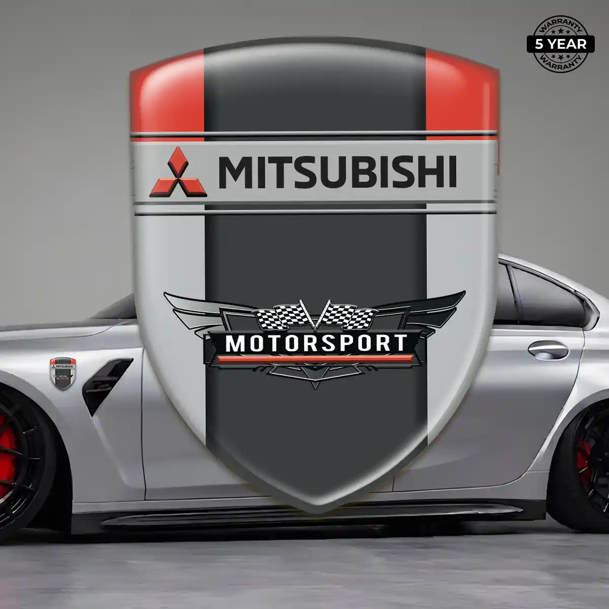 Mitsubishi Automotive Emblem Sticker Signature Grade