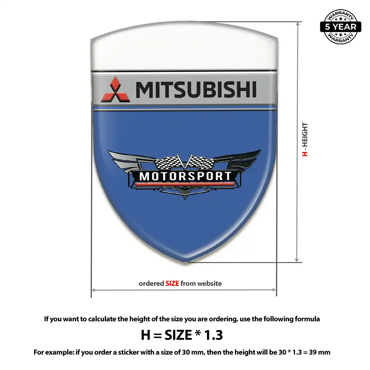 Mitsubishi Automotive Emblem Sticker Sleek Style