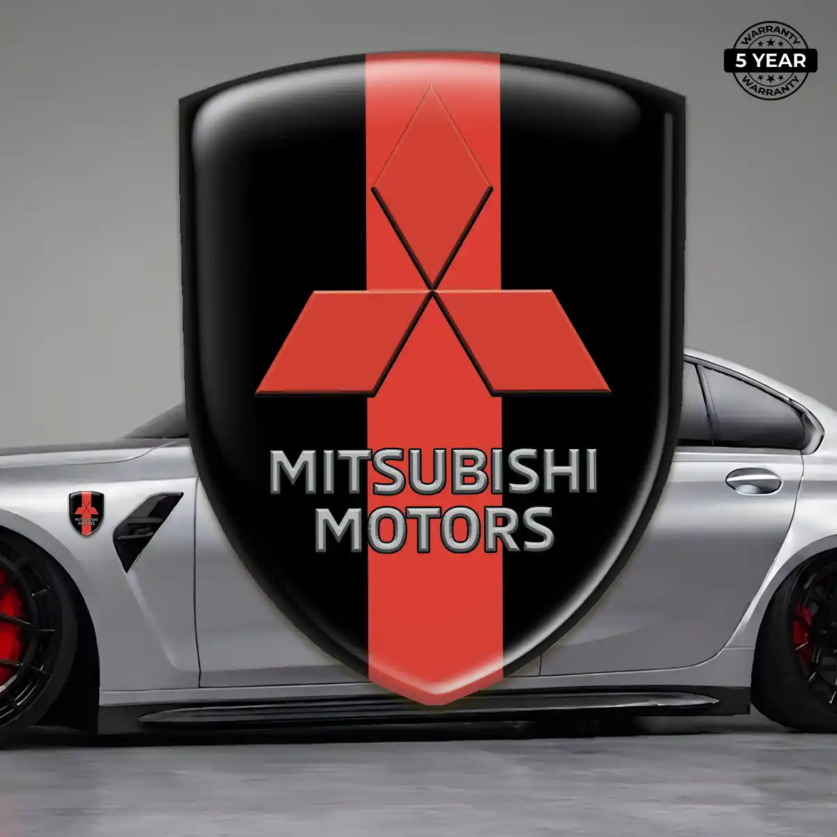 Mitsubishi Automotive Emblem Sticker Superior Craft