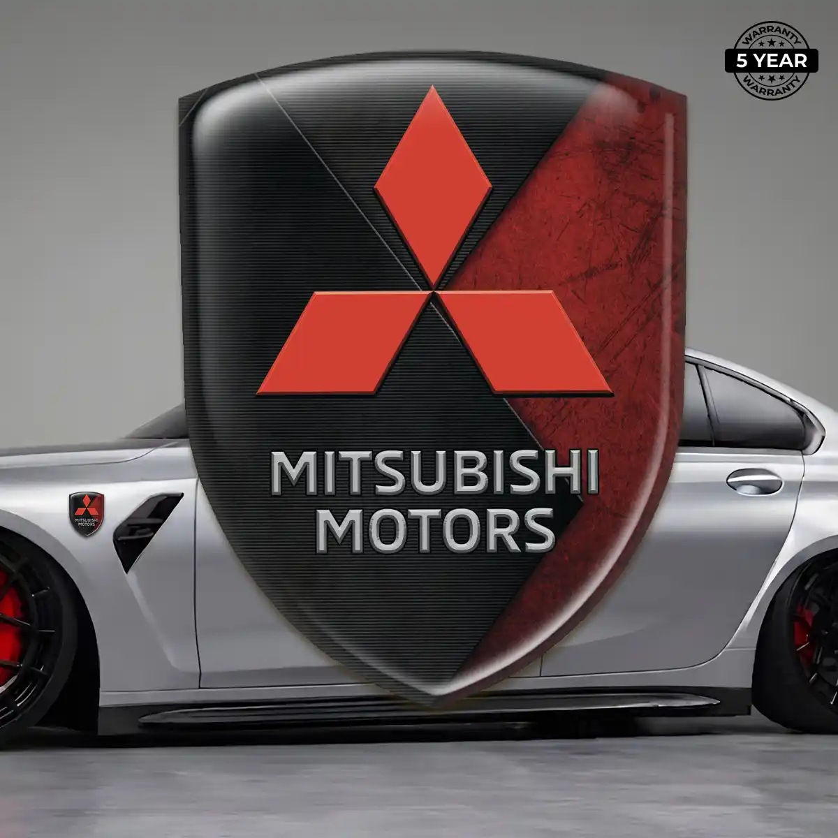 Mitsubishi Automotive Logo Sticker Elite Finish