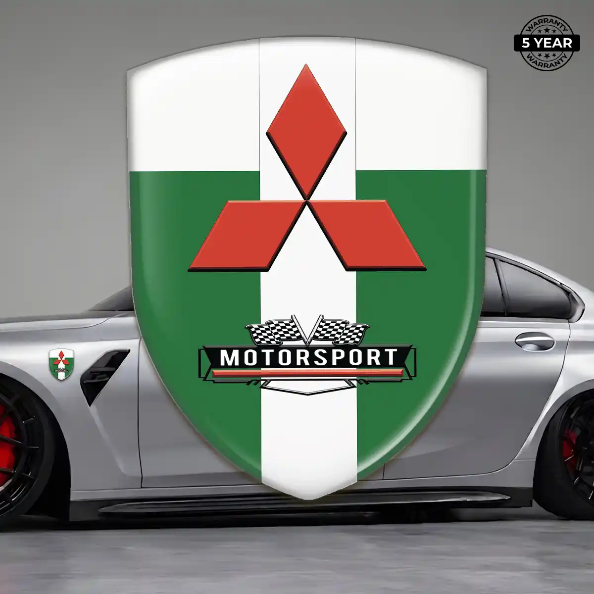 Mitsubishi Automotive Logo Sticker Signature Grade