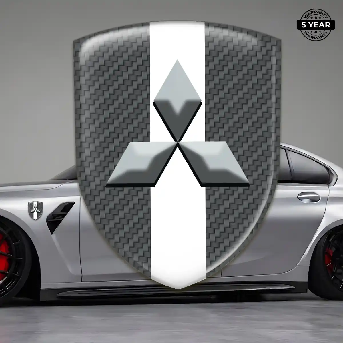 Mitsubishi Automotive Logo Sticker Sleek Style