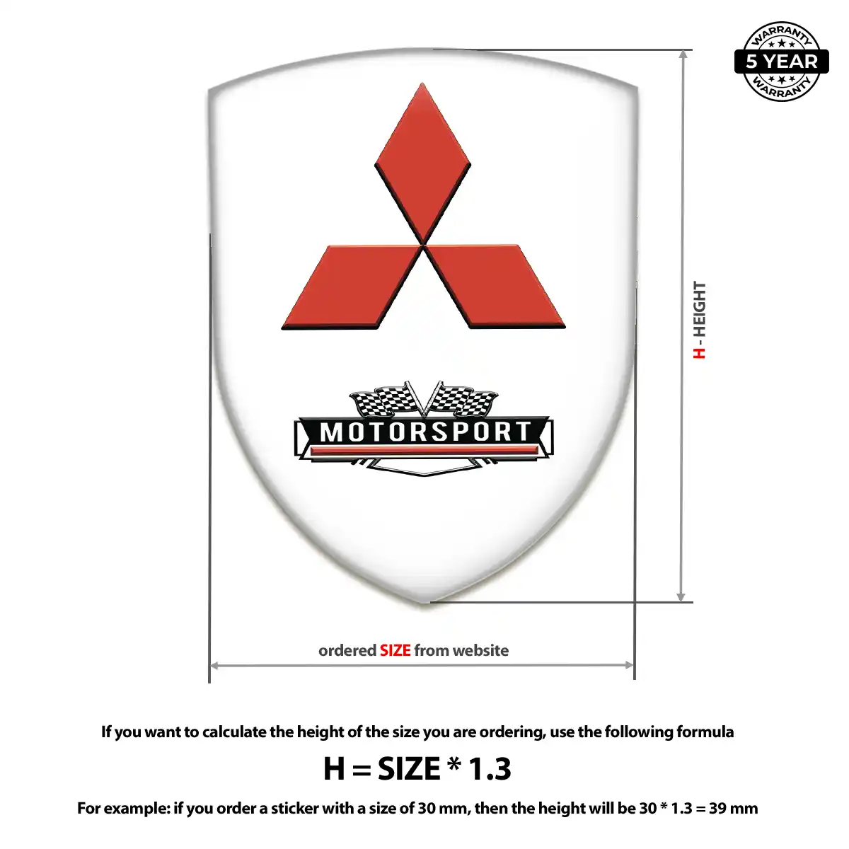 Mitsubishi Automotive Resin Decal Exclusive Series