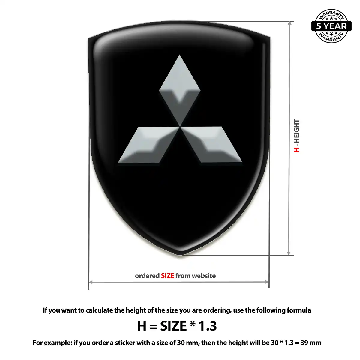 Mitsubishi Automotive Resin Decal Superior Craft