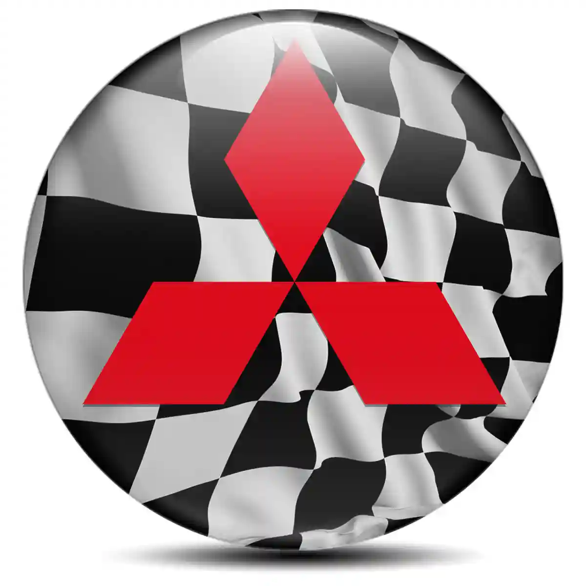 Mitsubishi Badge Emblems Center Cap Sleek Style