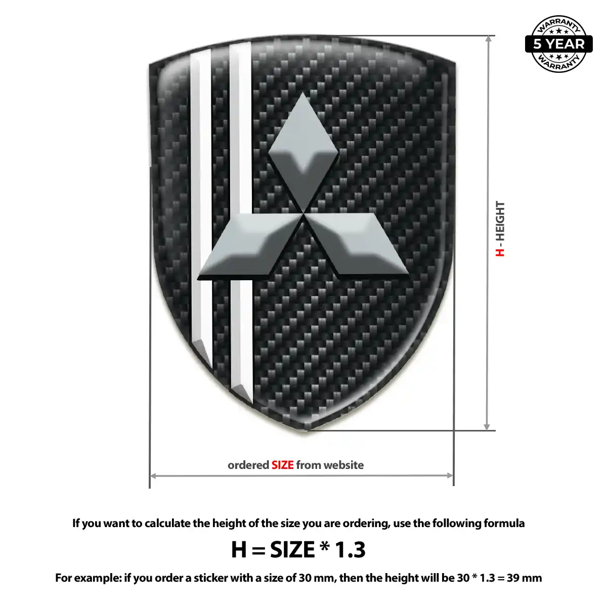 Mitsubishi Badge Prime Quality