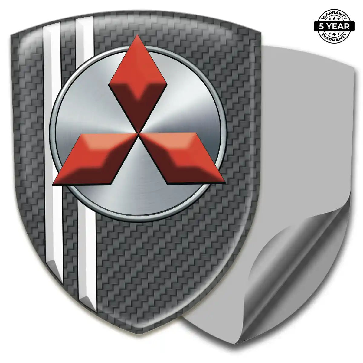 Mitsubishi Car Badge Sticker Deluxe Edition