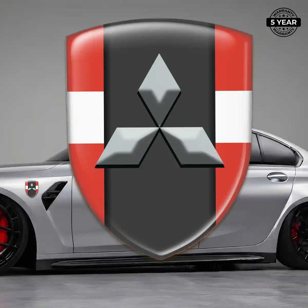 Mitsubishi Car Badge Sticker Exclusive Series
