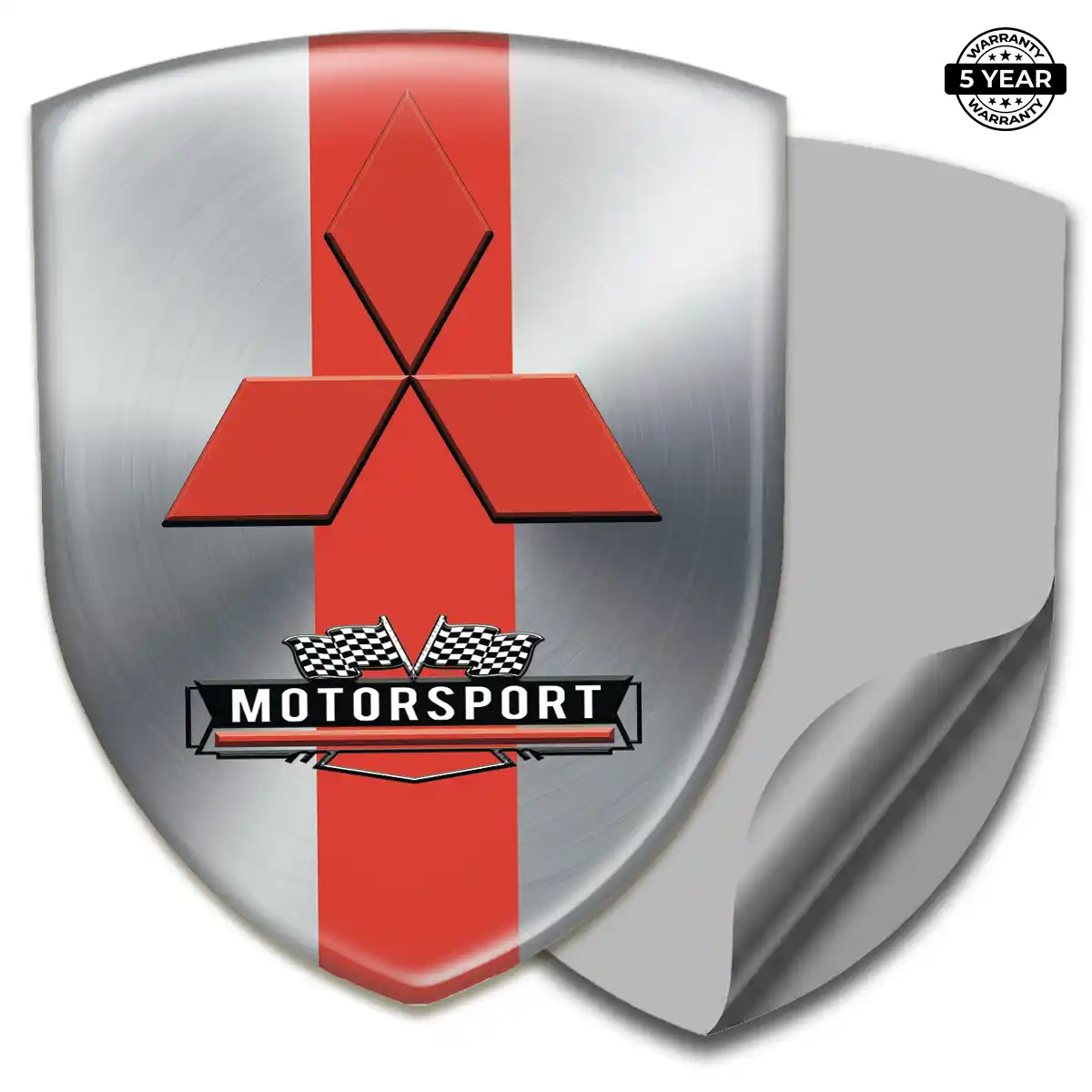 Mitsubishi Car Badge Sticker Refined Design