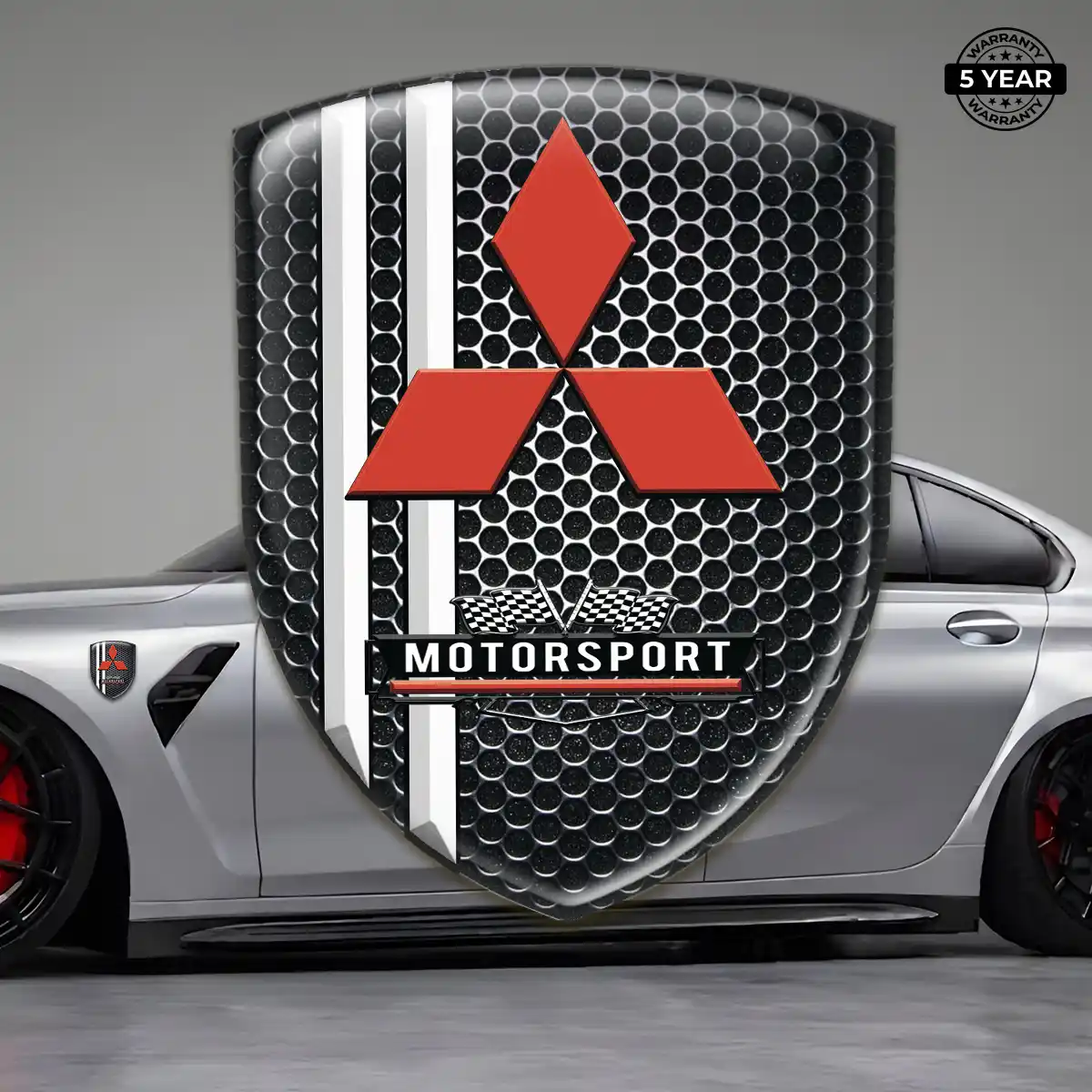 Mitsubishi Car Badge Sticker Signature Grade