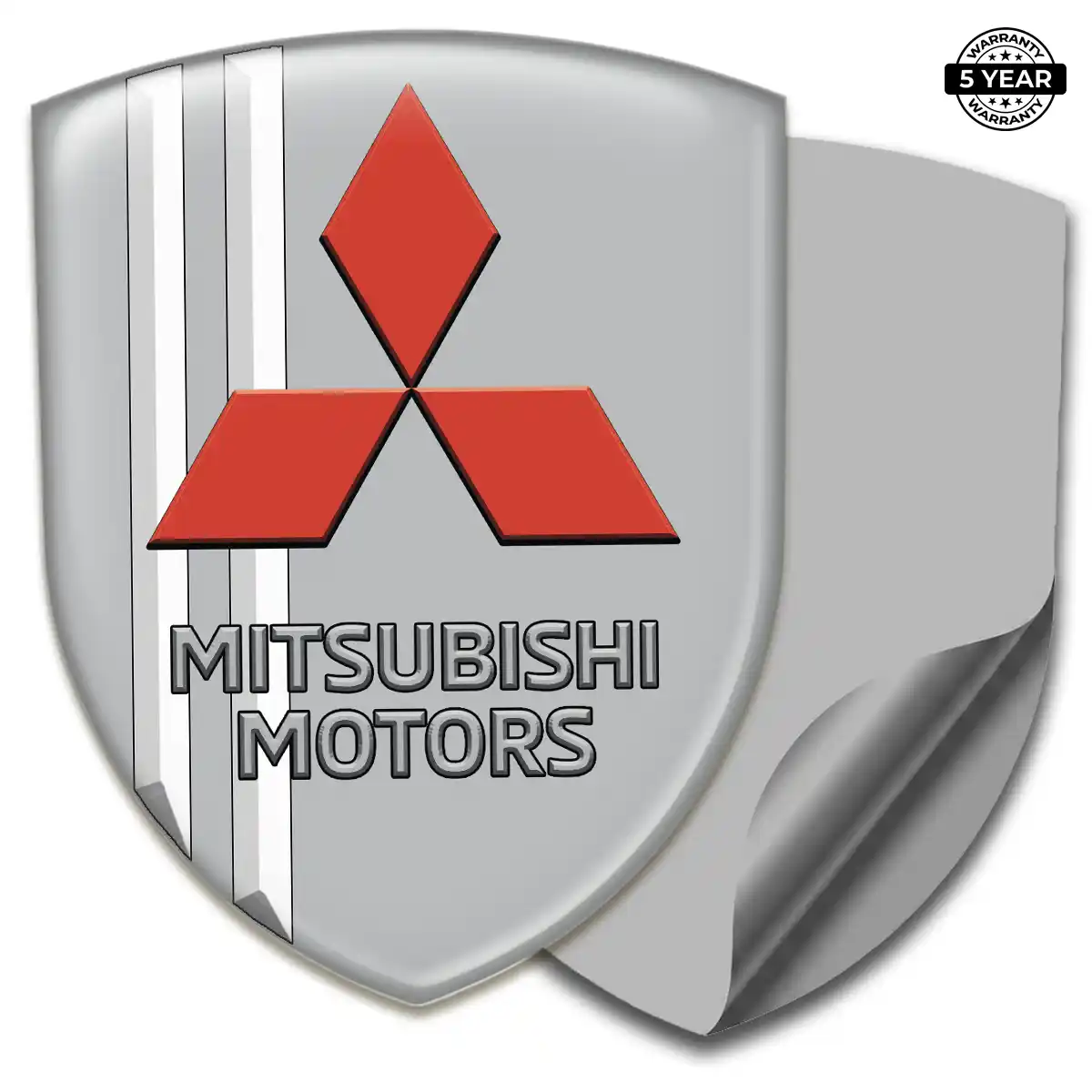 Mitsubishi Car Badge Sticker Sleek Style