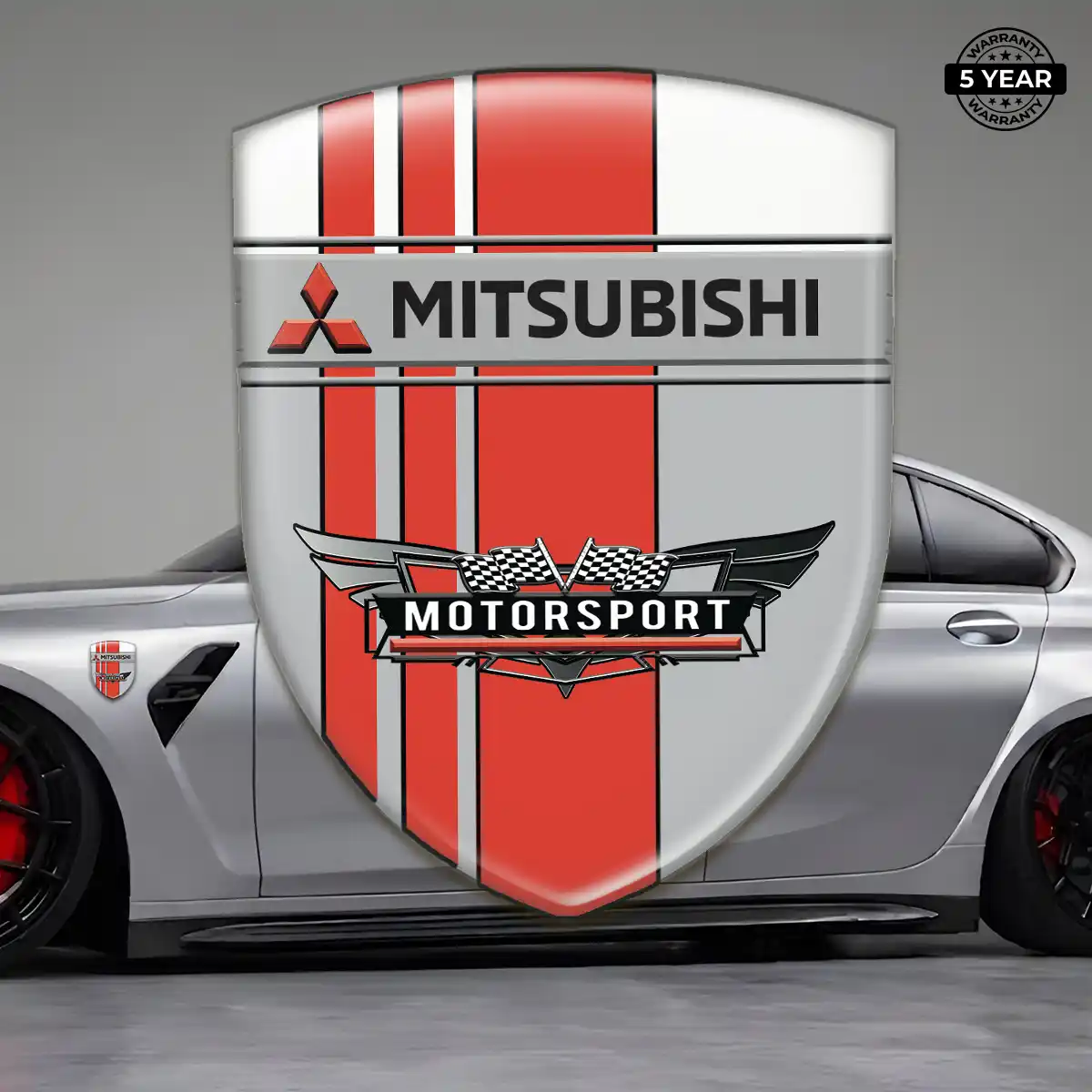 Mitsubishi Car Badge Sticker Superior Craft