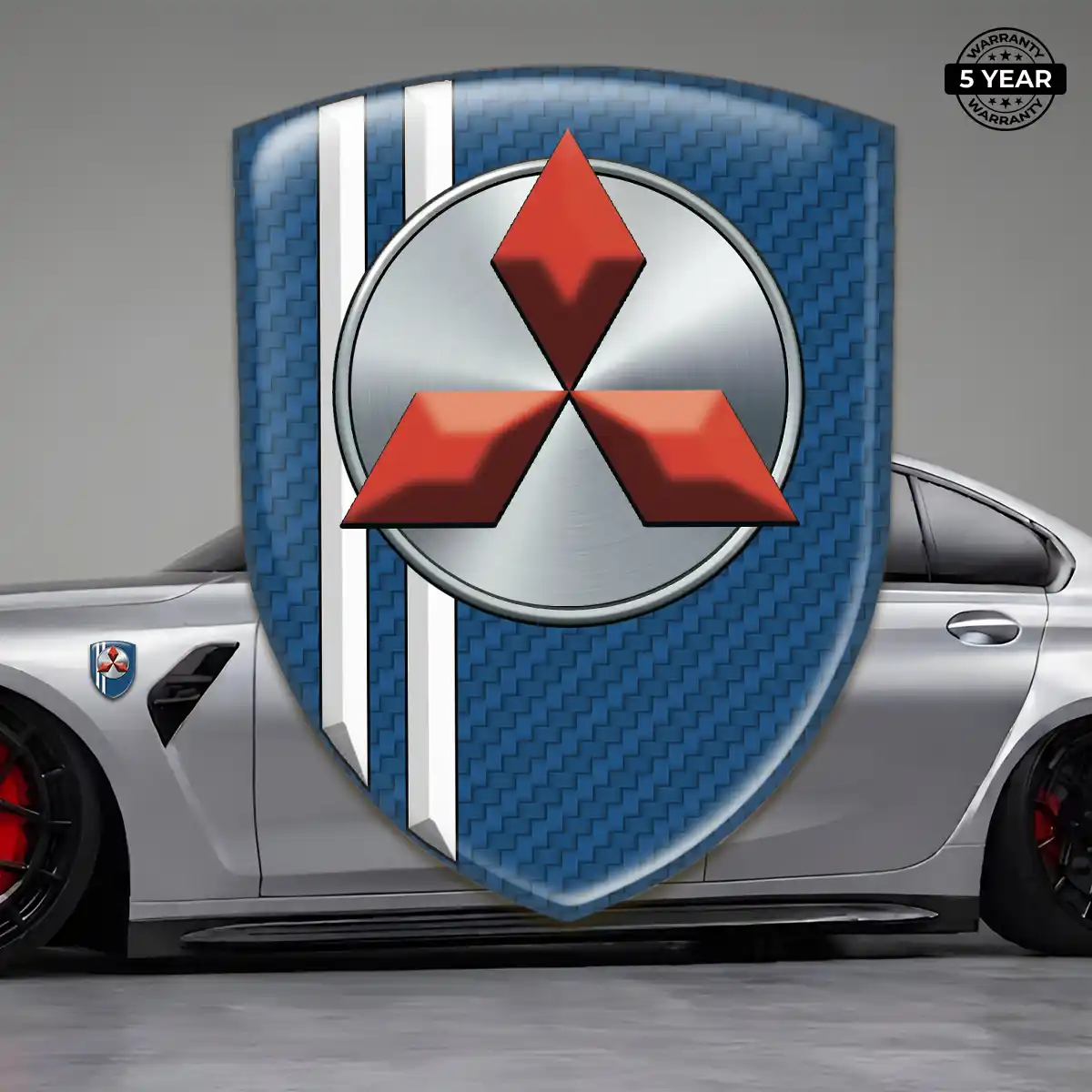 Mitsubishi Car Emblem Decal Deluxe Edition