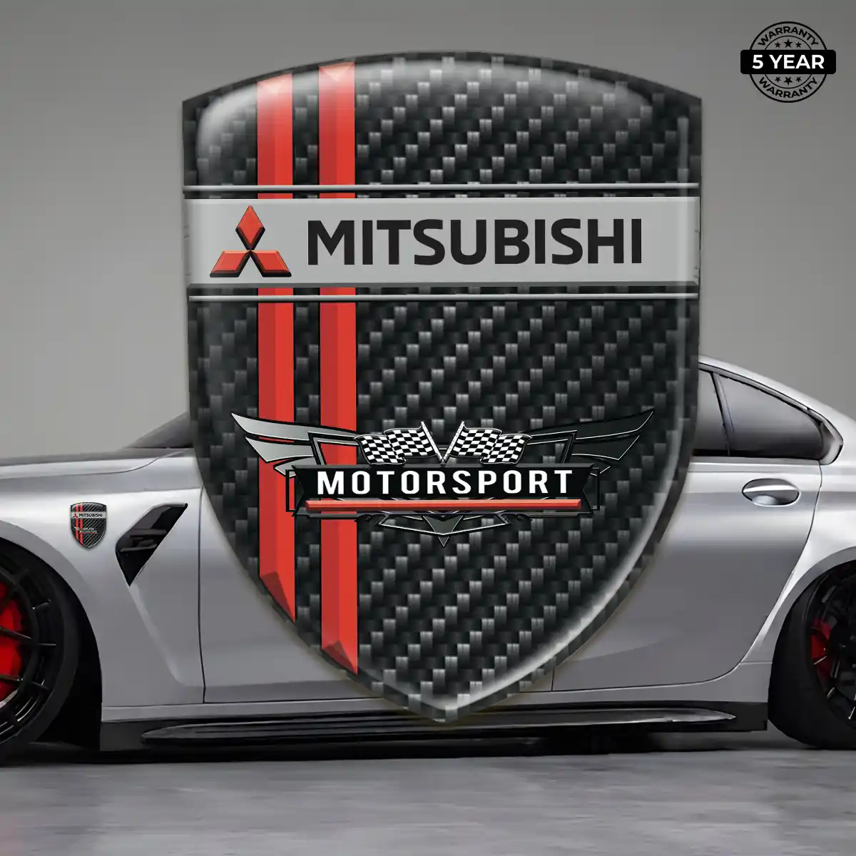 Mitsubishi Car Emblem Decal Elite Edition