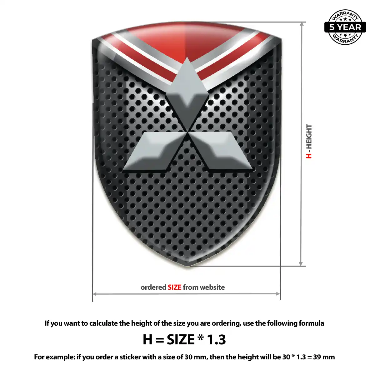 Mitsubishi Car Emblem Overlay Deluxe Edition