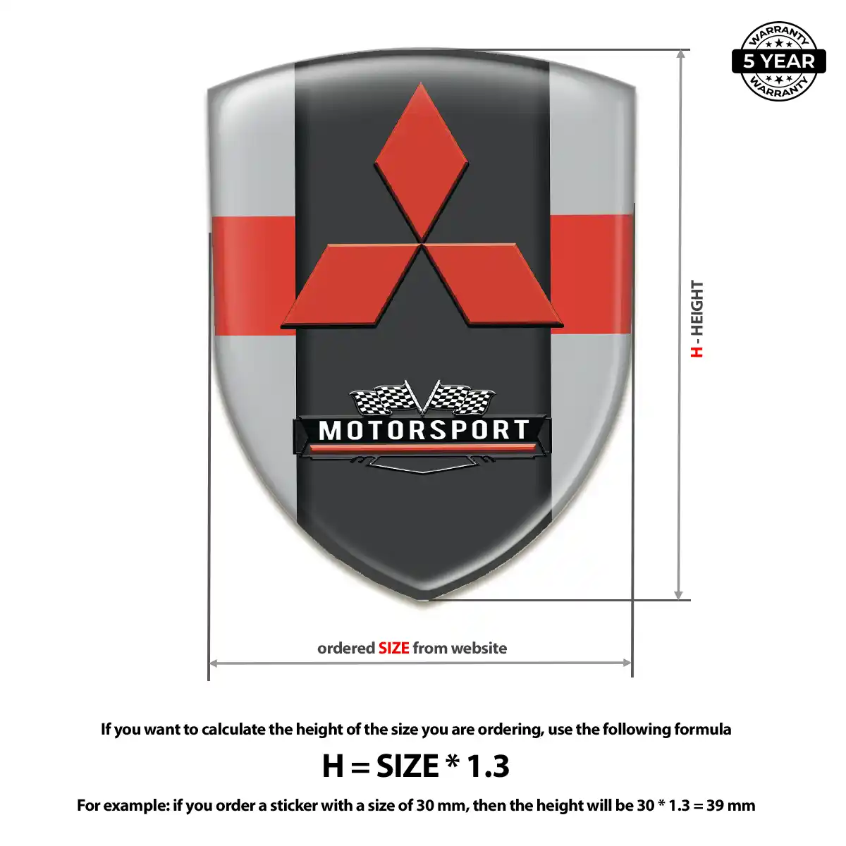 Mitsubishi Car Emblem Overlay Elite Edition