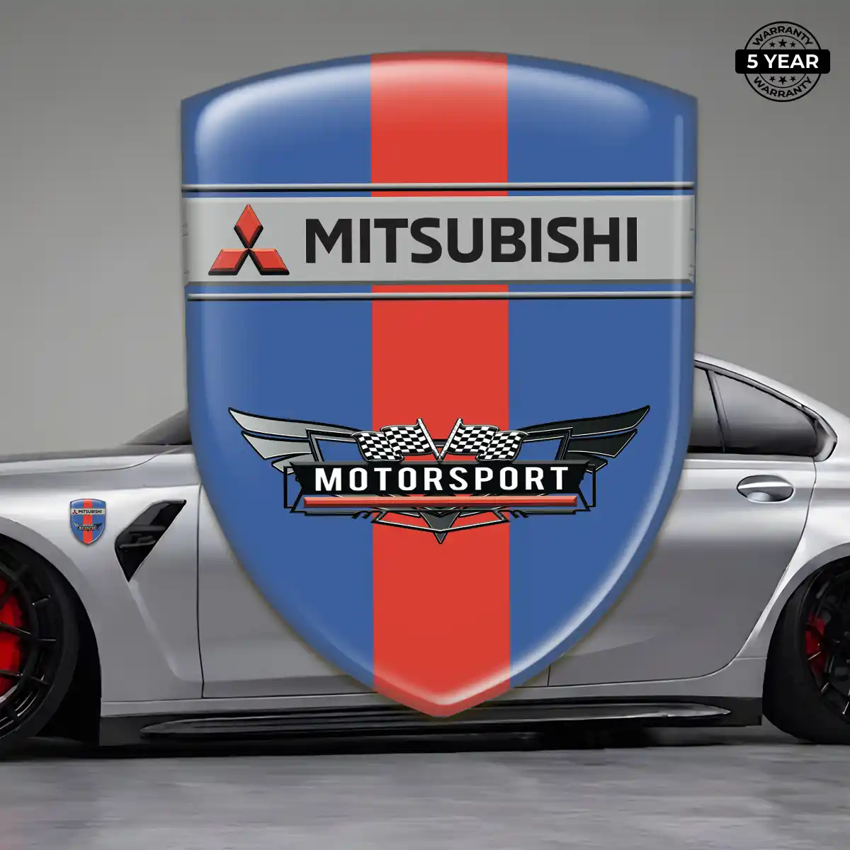 Mitsubishi Car Emblem Overlay Elite Finish