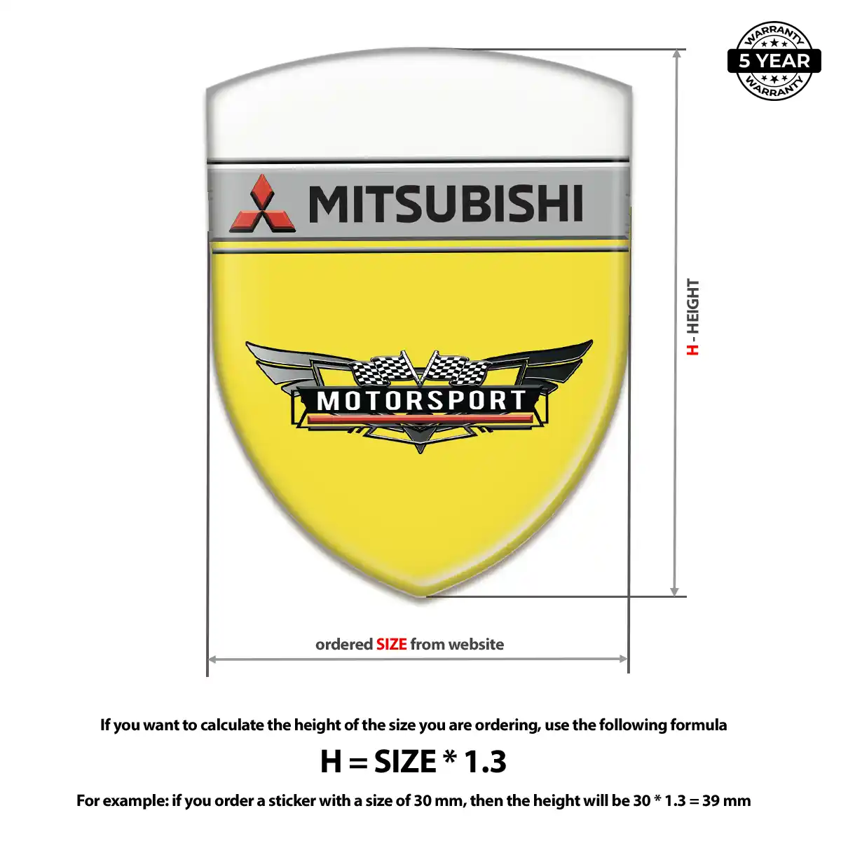 Mitsubishi Car Emblem Overlay Exclusive Series