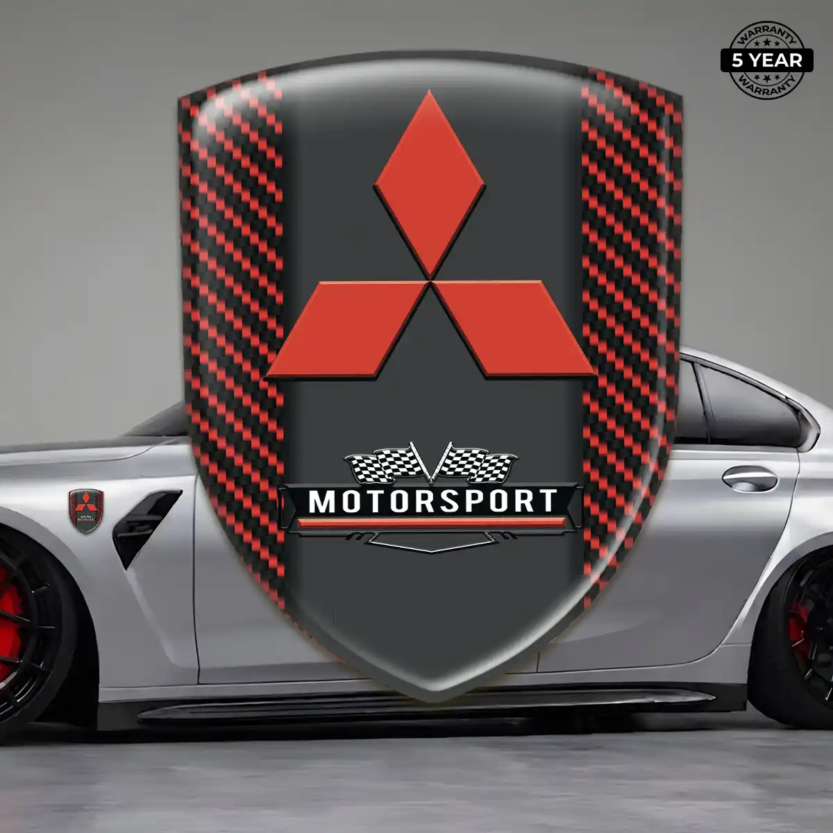 Mitsubishi Car Emblem Overlay Signature Grade