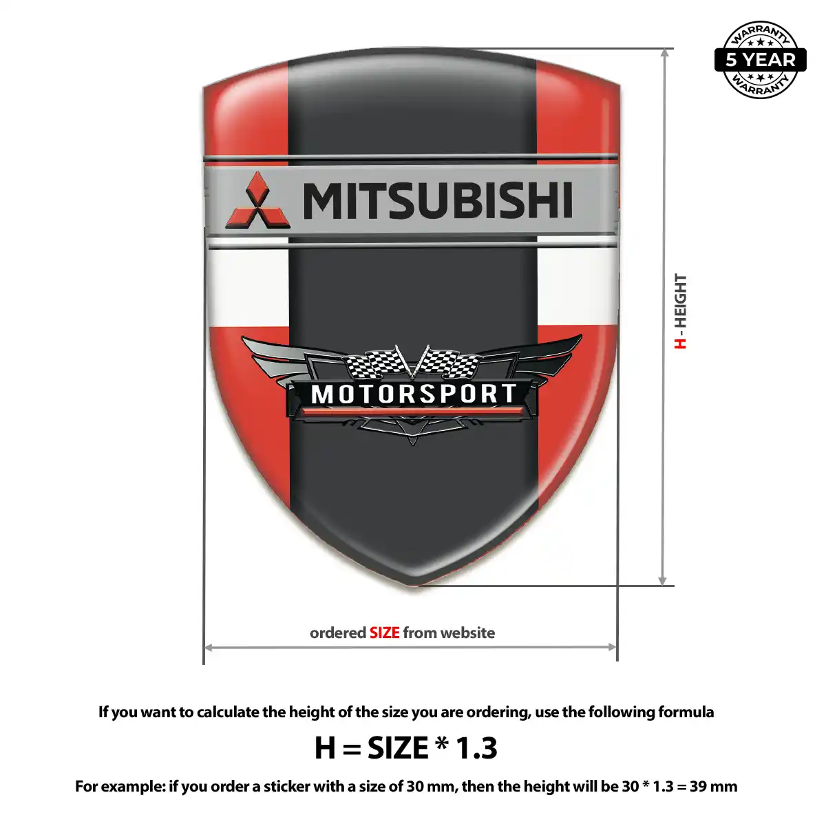 Mitsubishi Car Emblem Overlay Superior Craft